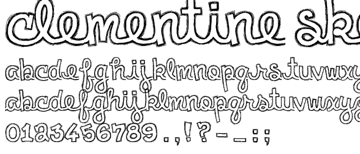 Clementine Sketch font
